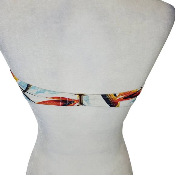 Lively Floral Print One Piece Swimsuit - Multicolor - Picture 2 of 4